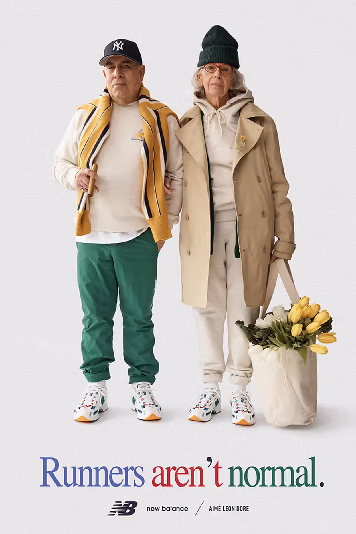 a new balance ad with an older couple